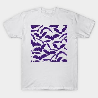 Halloween Bats - Purple T-Shirt